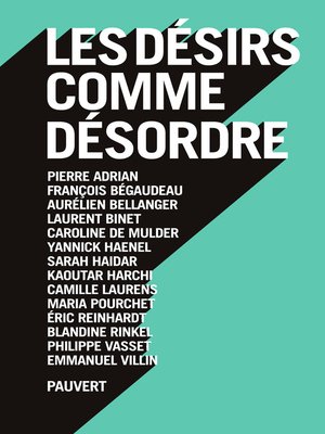 cover image of Les désirs comme désordre